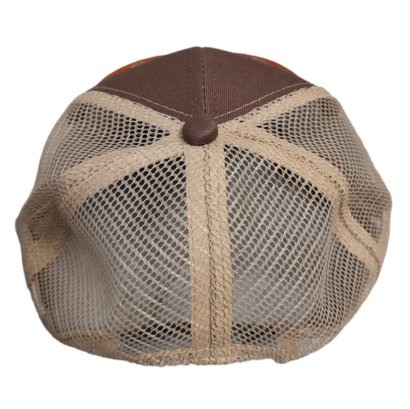 MARSH WEAR Retro Red Fish Fishing Trucker Hat Baseball Cap Orange Brown NWOT - Picture 7 of 11